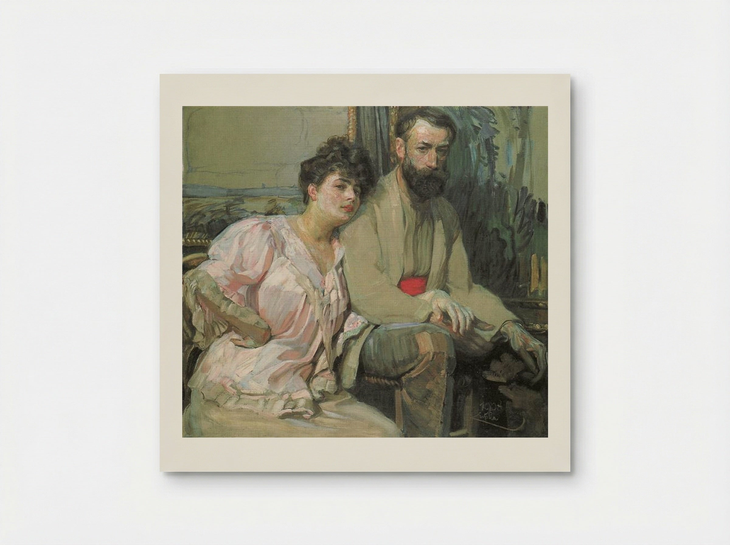 Self-Portrait with Wife - František Kupka - Poster