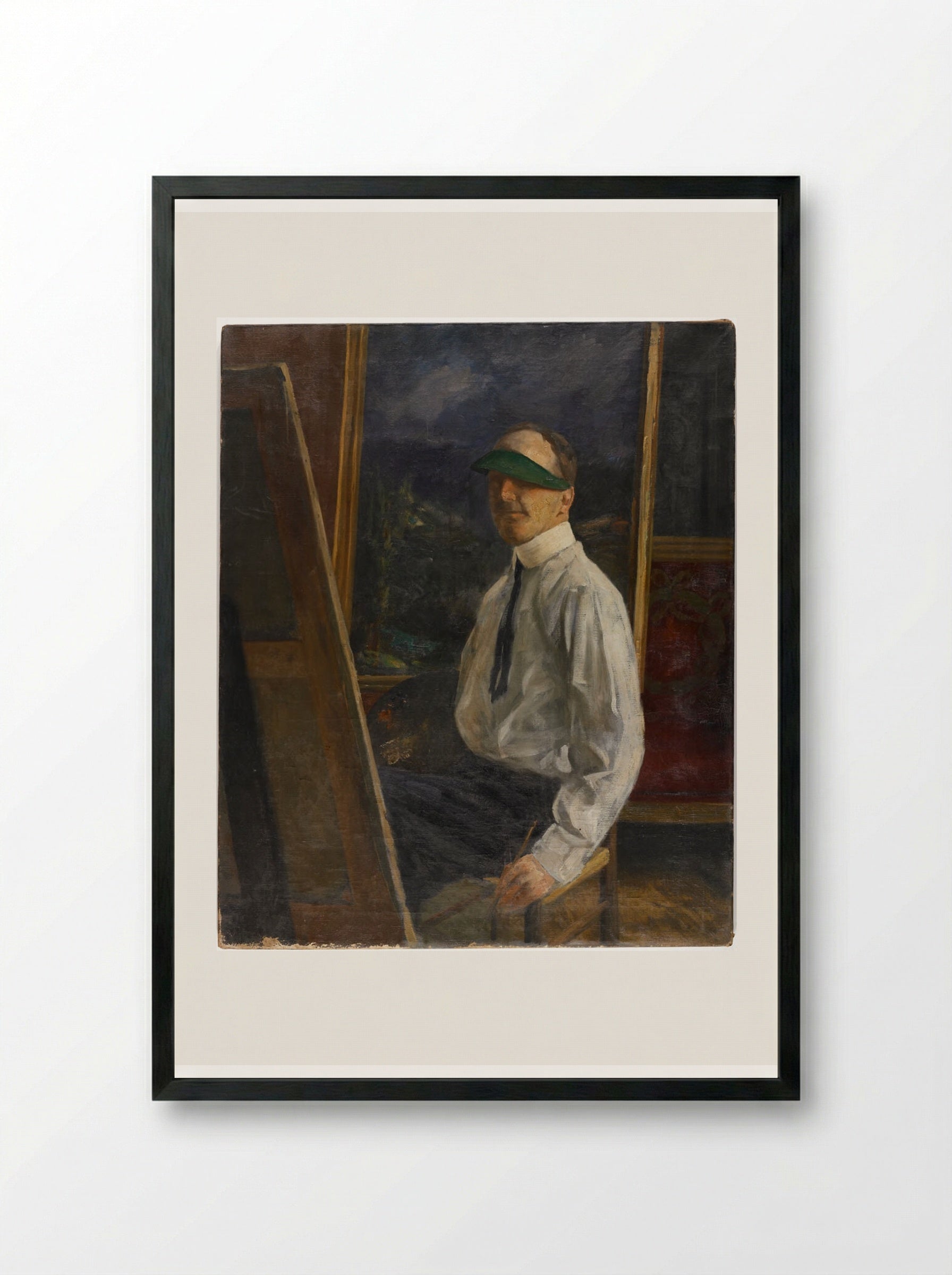 Self-Portrait - William Valentine Schevill - Framed Print Black