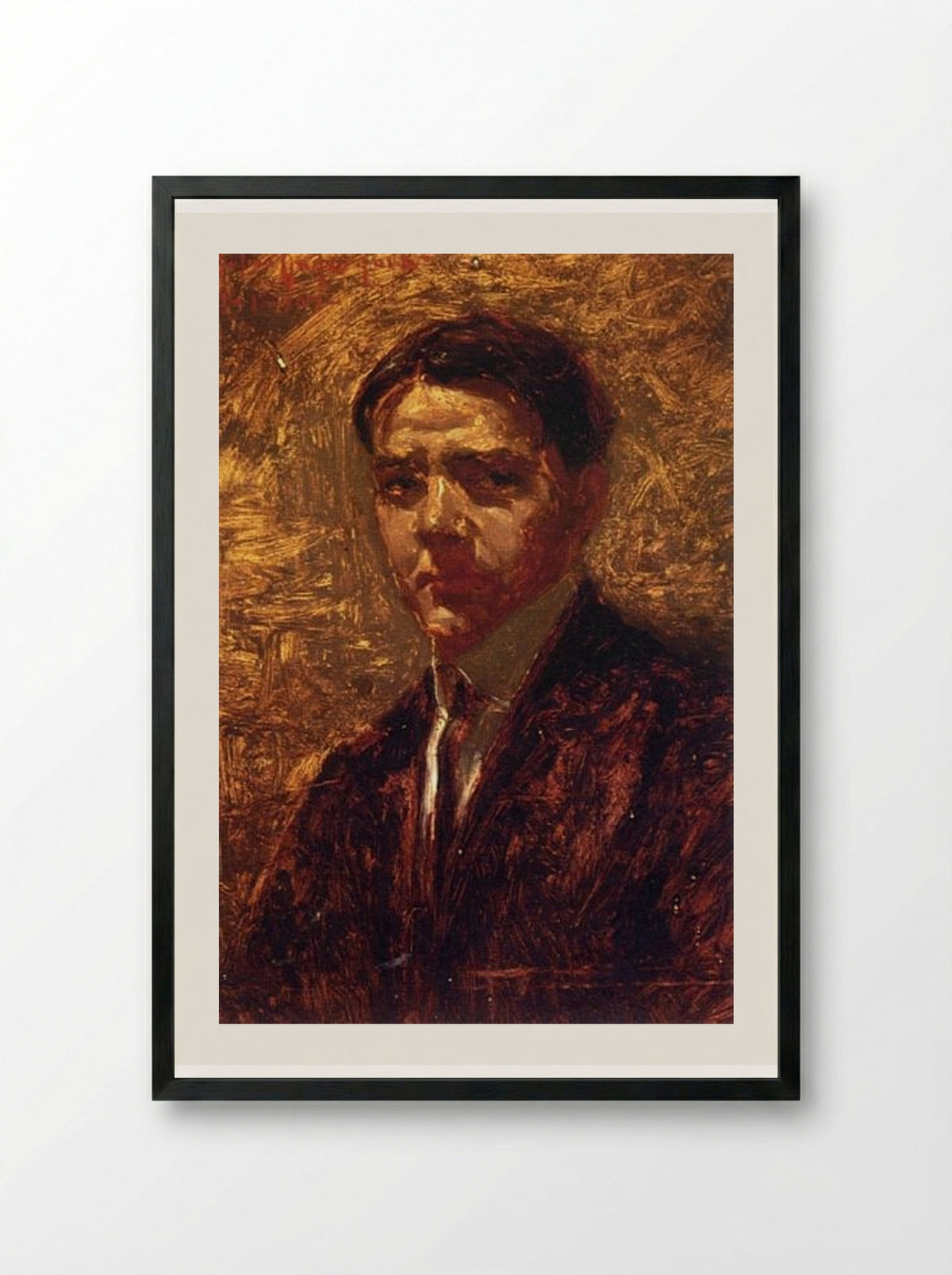 Self Portrait - Robert Julian Onderdonk - Framed Print Black