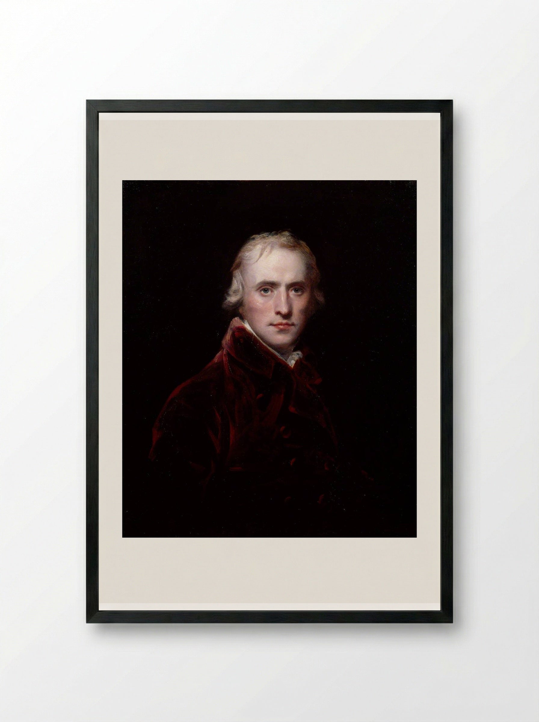 Self Portrait - John Hoppner - Framed Print Black