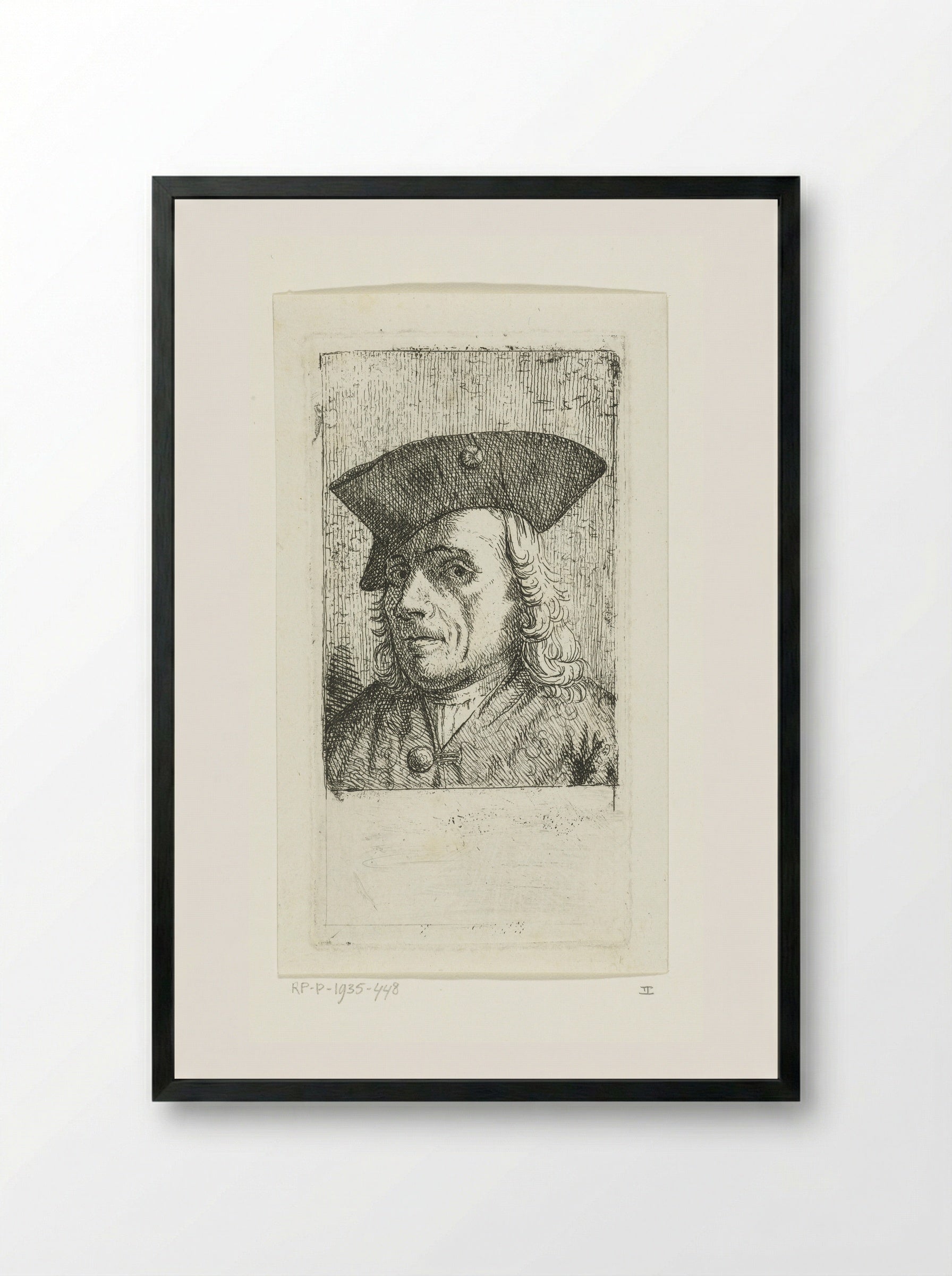 Self-Portrait - Cornelis van den Berg - Framed Print Black