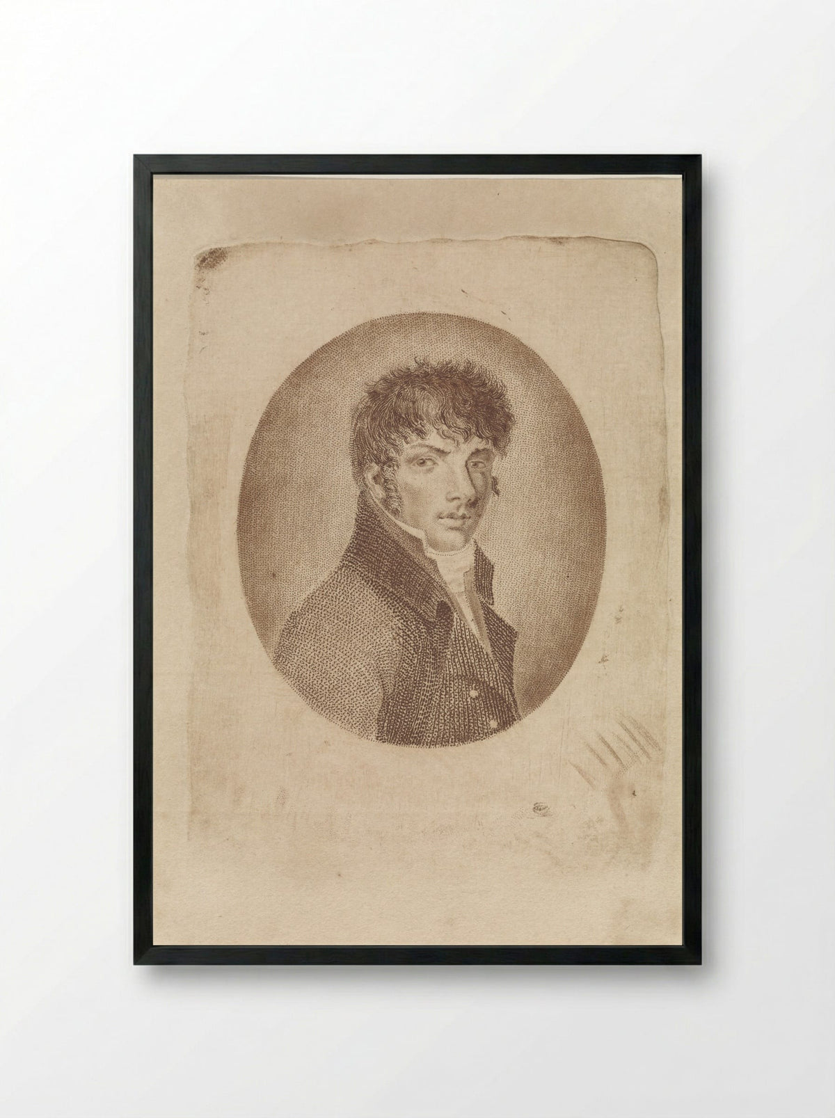 Self-Portrait - Dirk van der Toorn - Framed Print Black