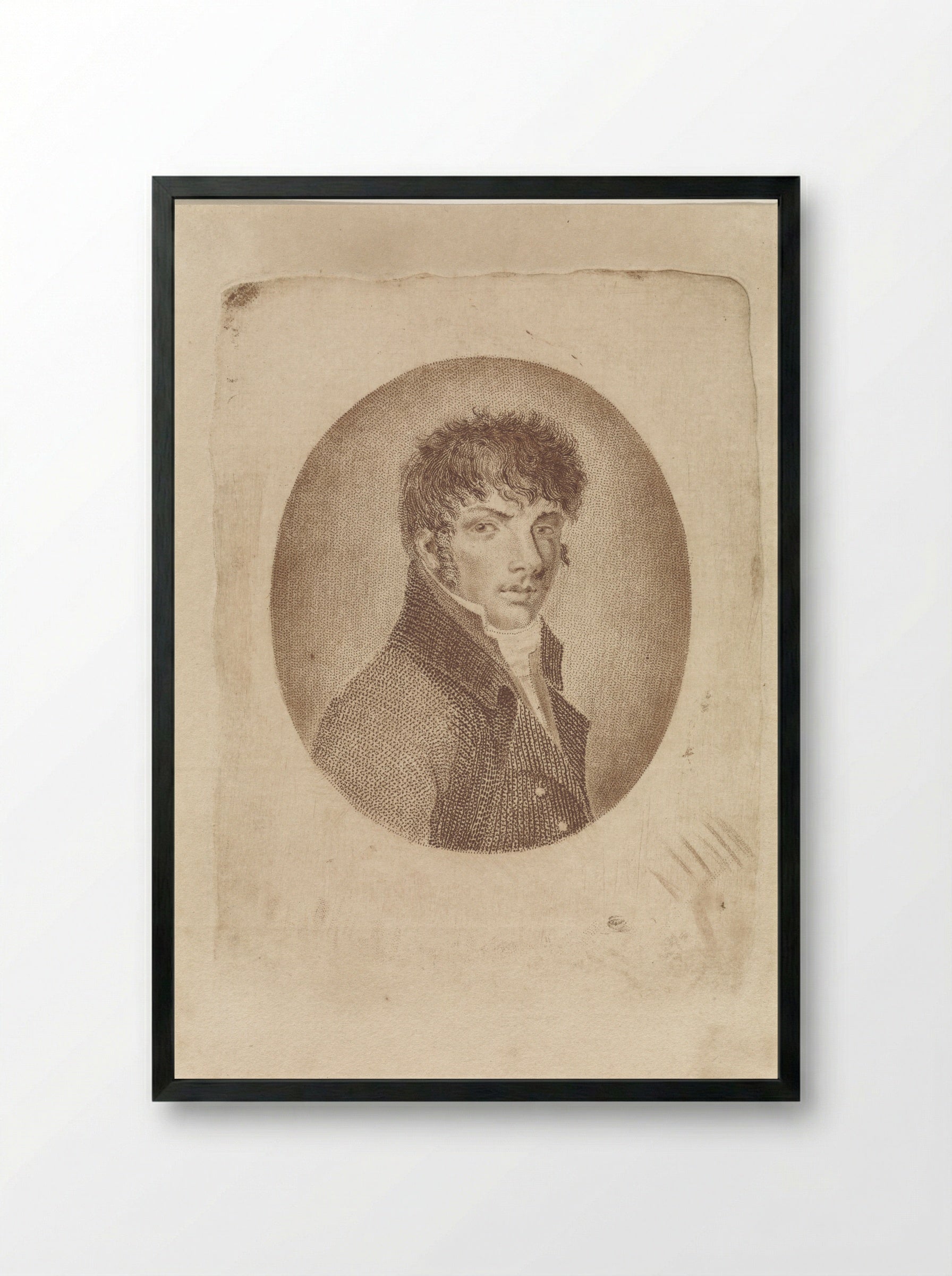 Self-Portrait - Dirk van der Toorn - Framed Print Black