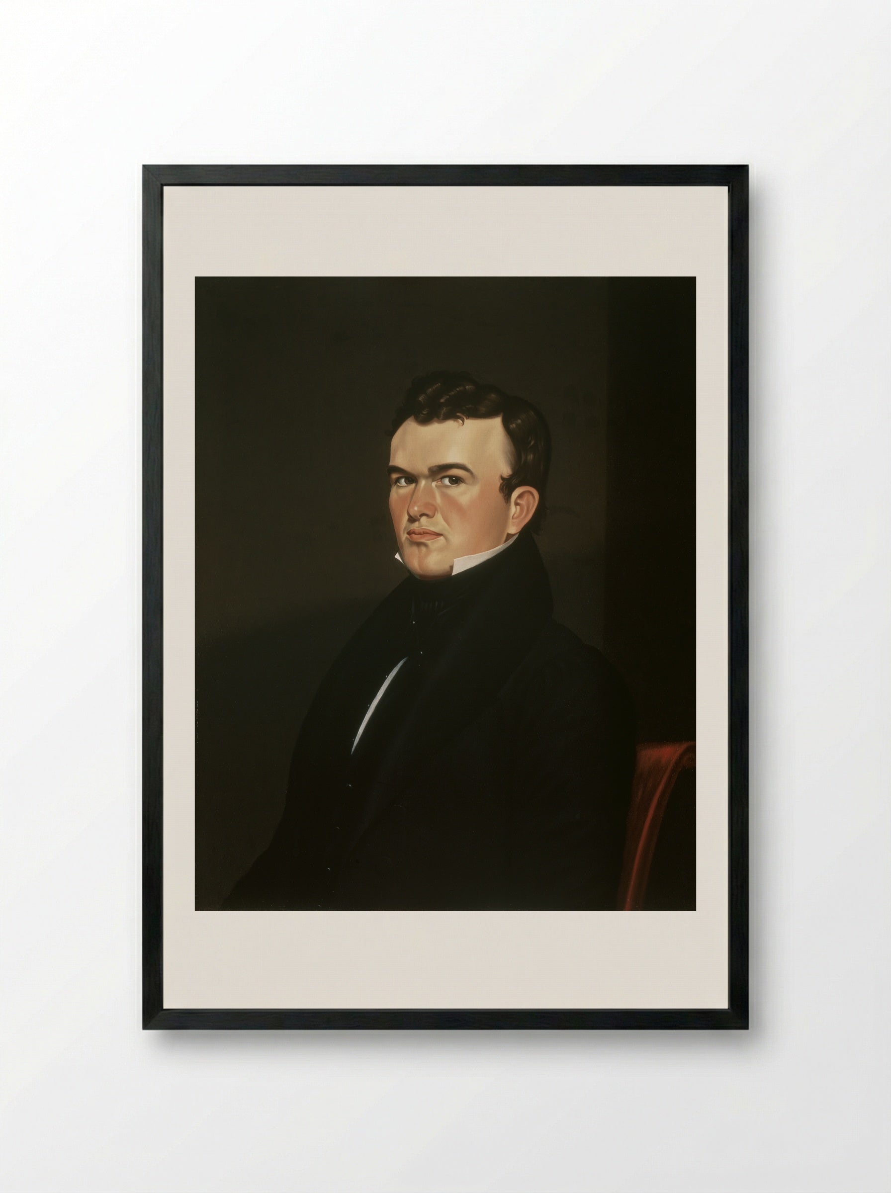 Self-Portrait - George Caleb Bingham - Framed Print Black