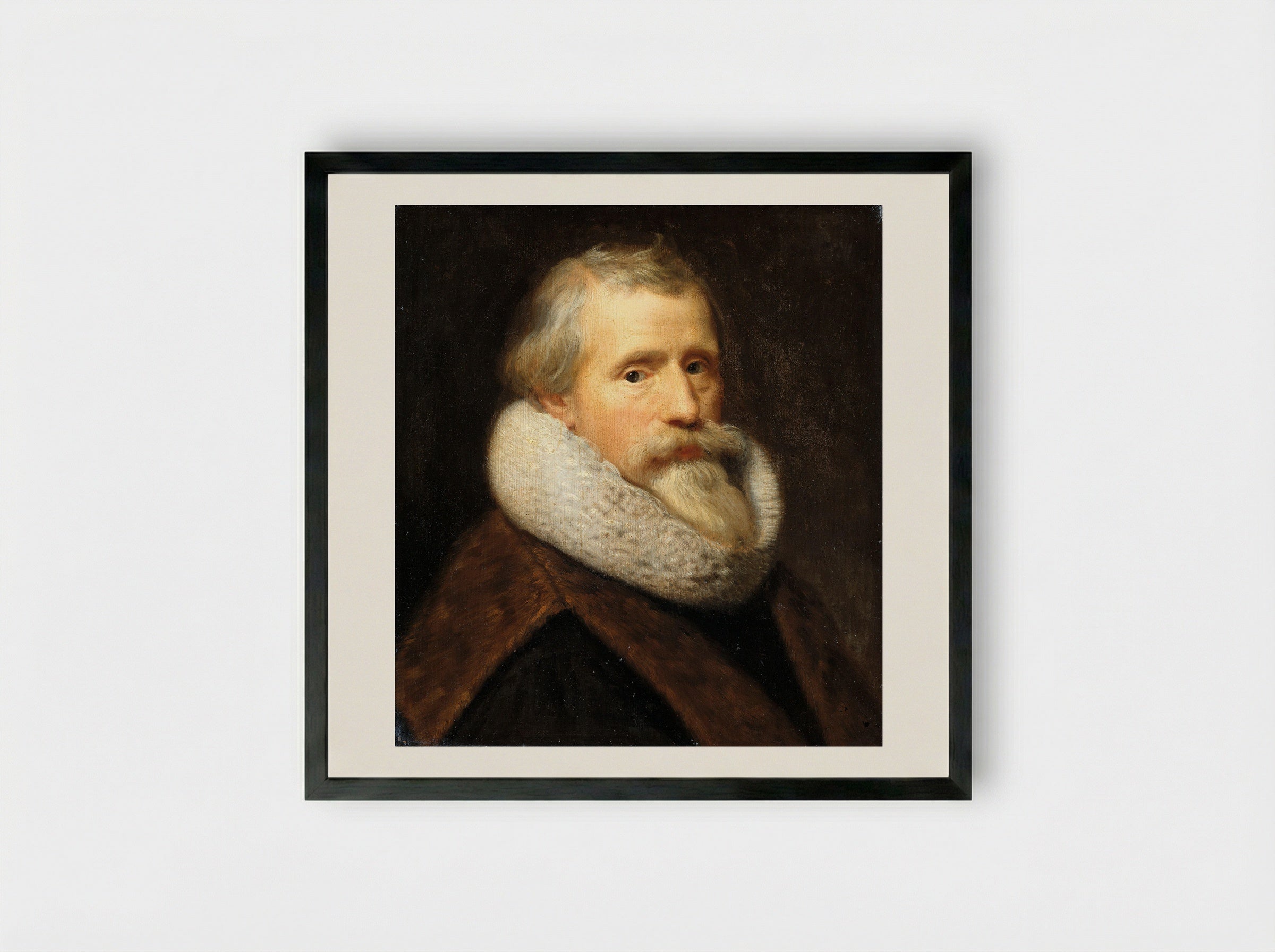 Self-Portrait - Paulus Moreelse - Framed Print Black