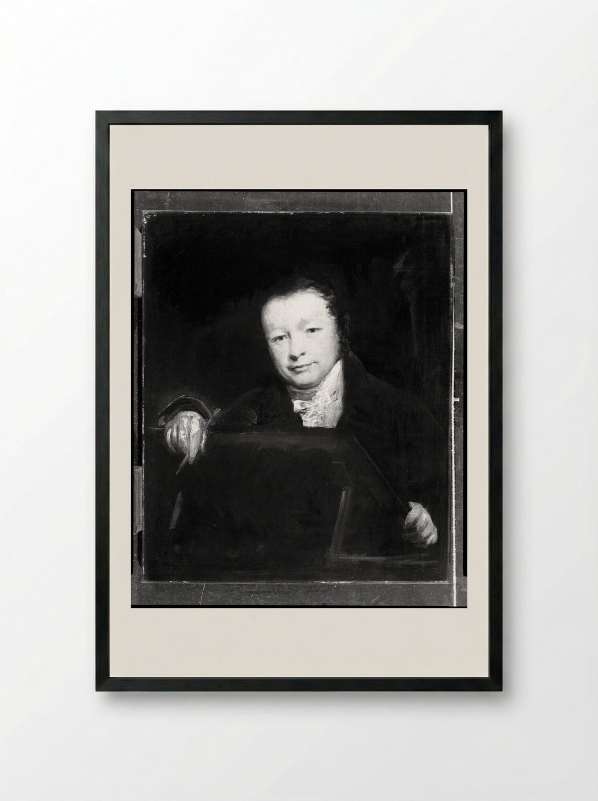 Self-Portrait - George Clint - Framed Print Black