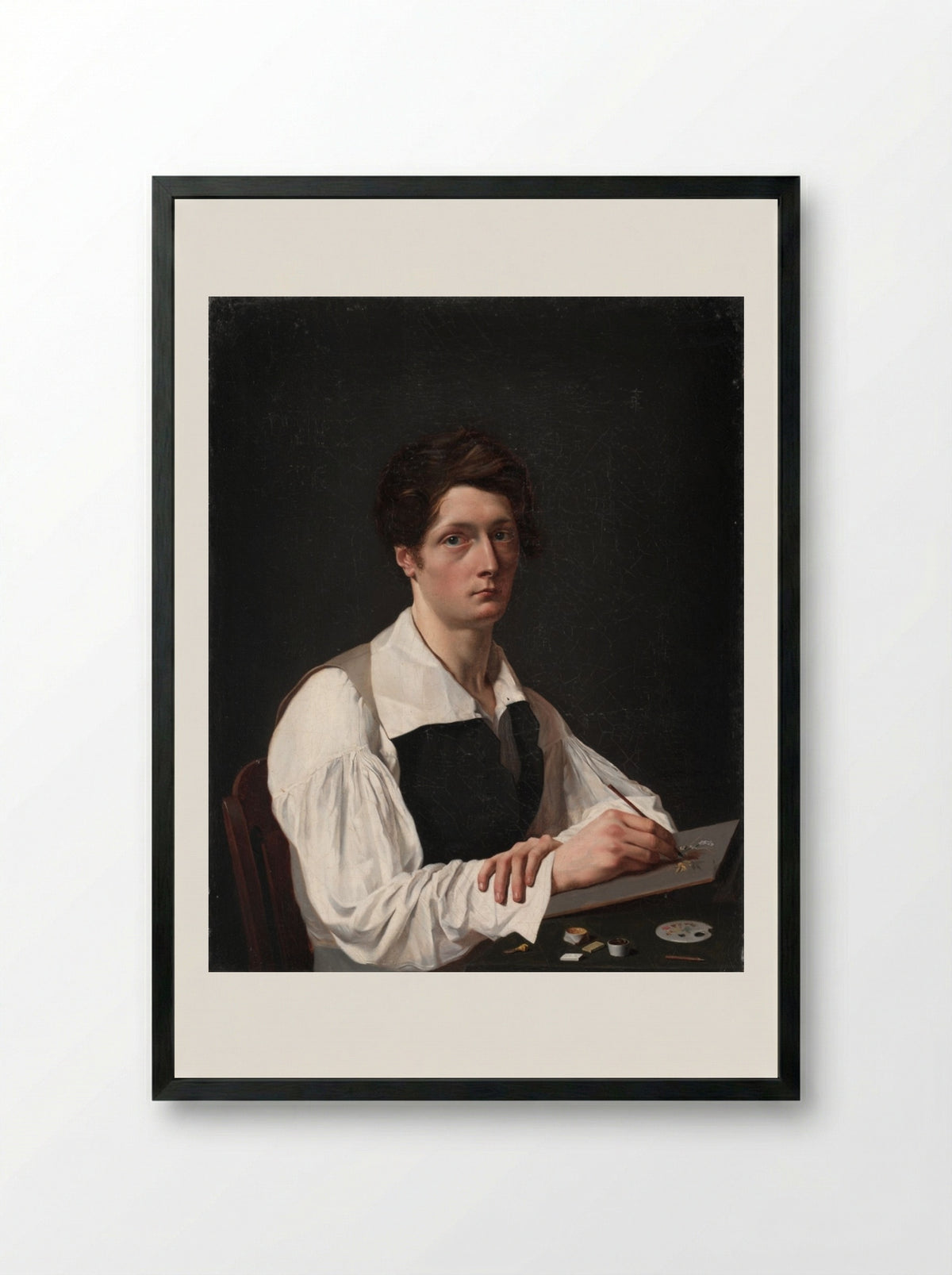 Self-Portrait - François LePage - Framed Print Black