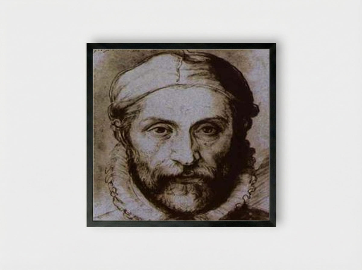 Self-Portrait - Giuseppe Arcimboldo - Framed Print Black