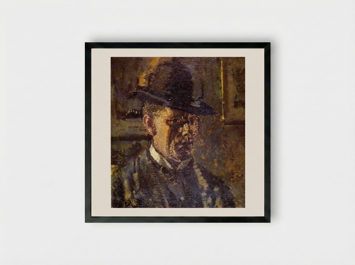 Self Portrait - Walter Sickert - Framed Print Black