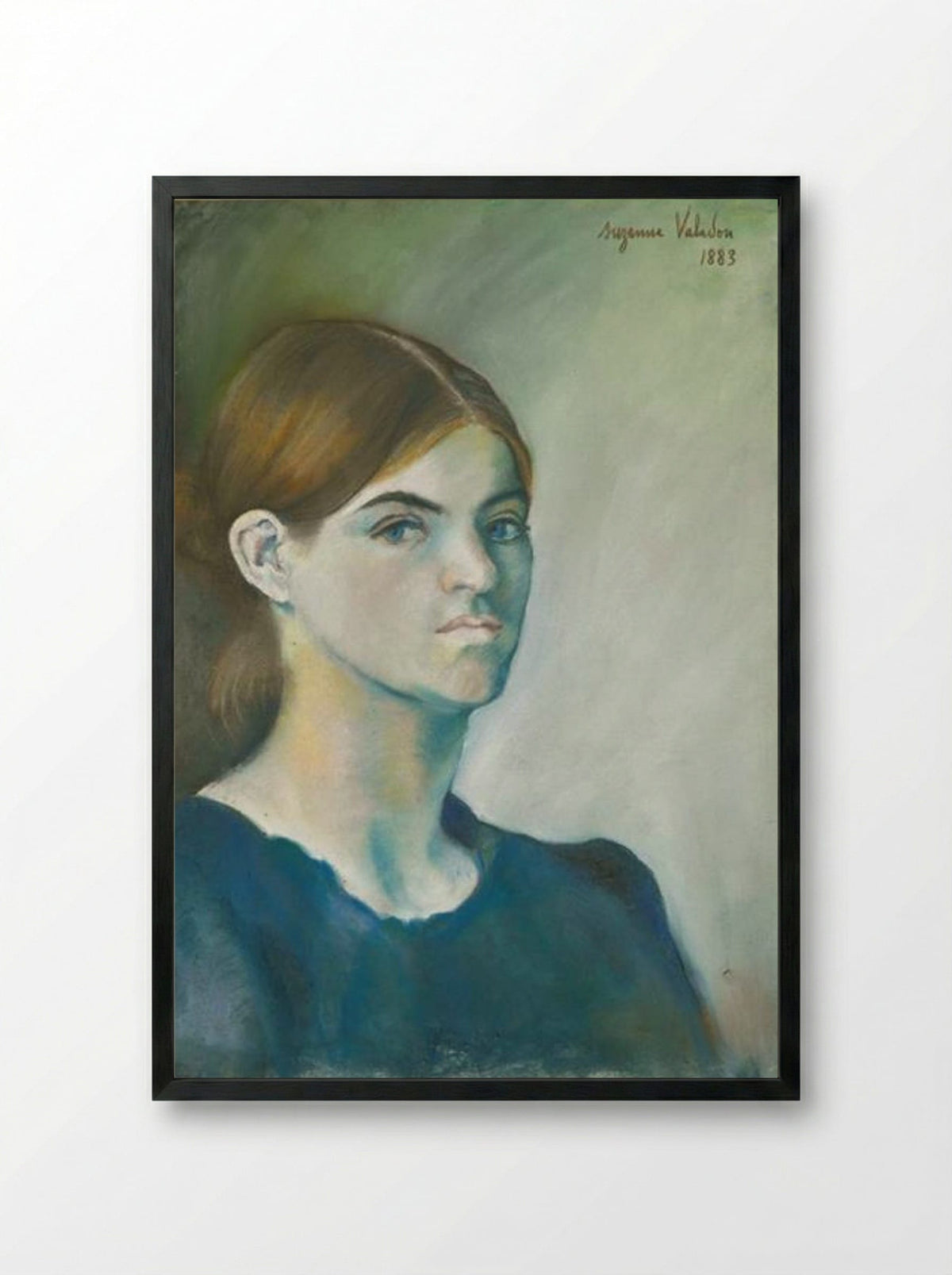 Self-Portrait - Suzanne Valadon - Framed Print Black