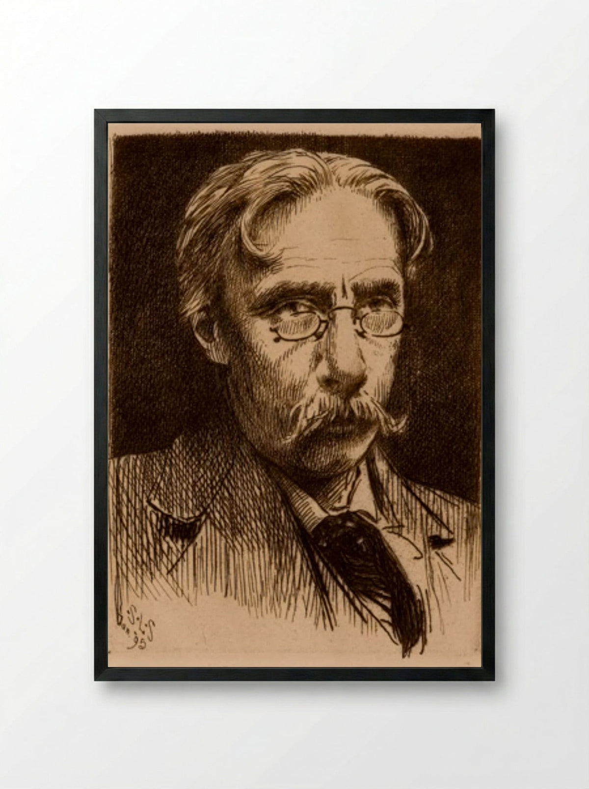 Self-Portrait - Sidney L. Smith - Framed Print Black