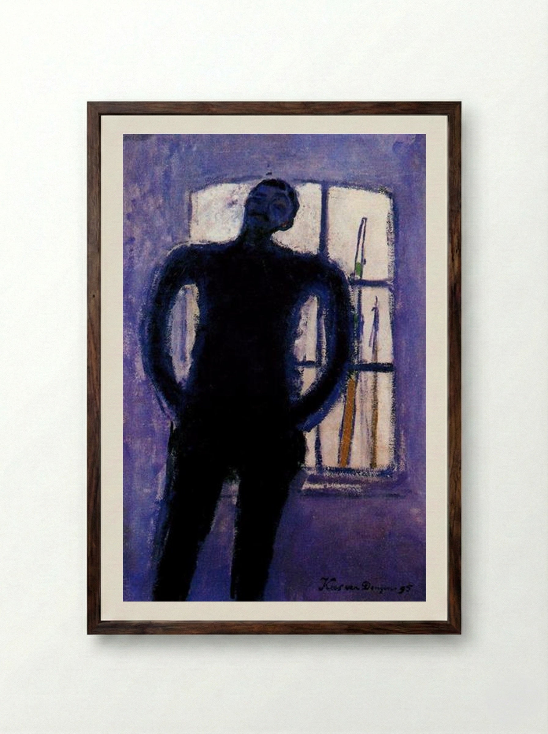 Self-Portrait - Kees van Dongen - Framed Print Dark Wood