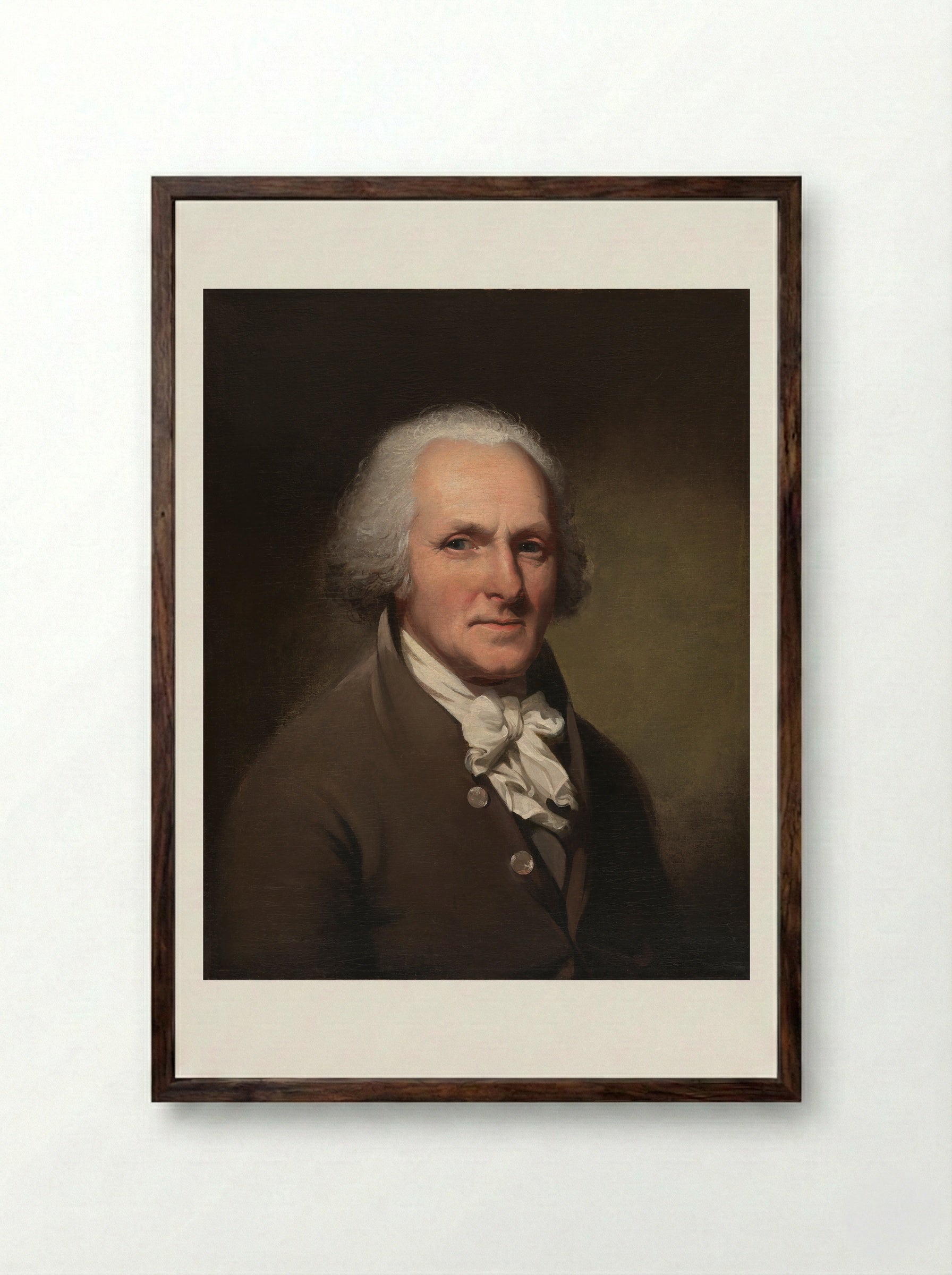 Self-Portrait - Charles Willson Peale - Framed Print Dark Wood