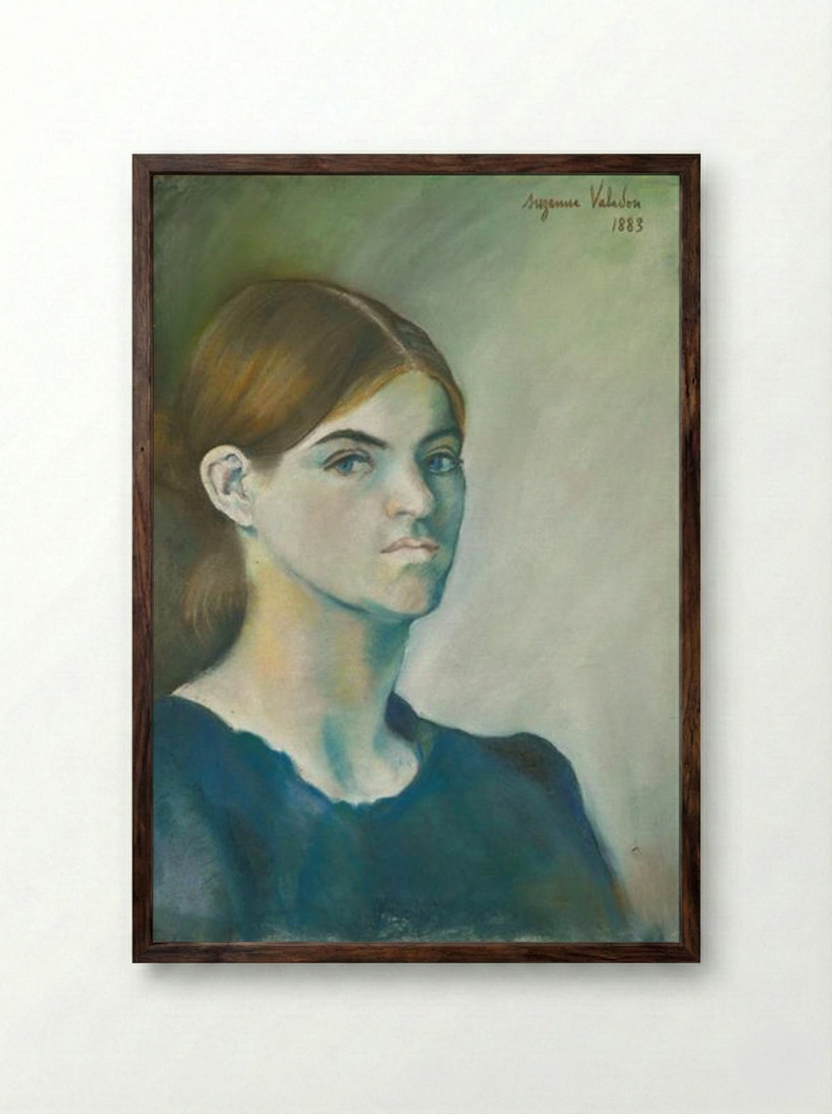 Self-Portrait - Suzanne Valadon - Framed Print Dark Wood