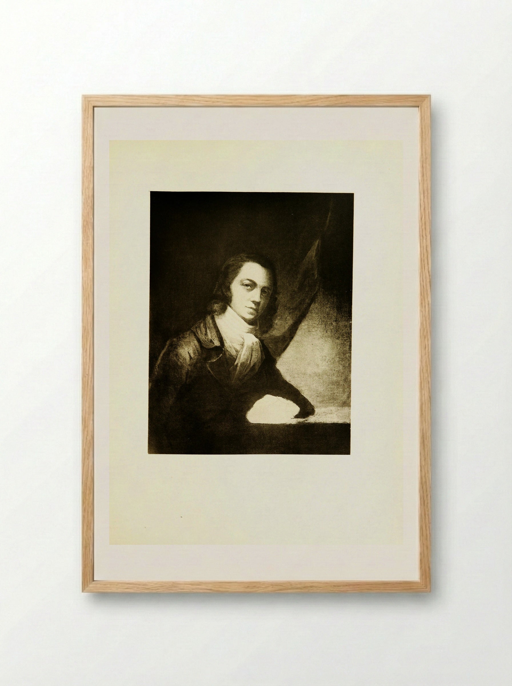 Self-Portrait - Washington Allston - Framed Print Wood