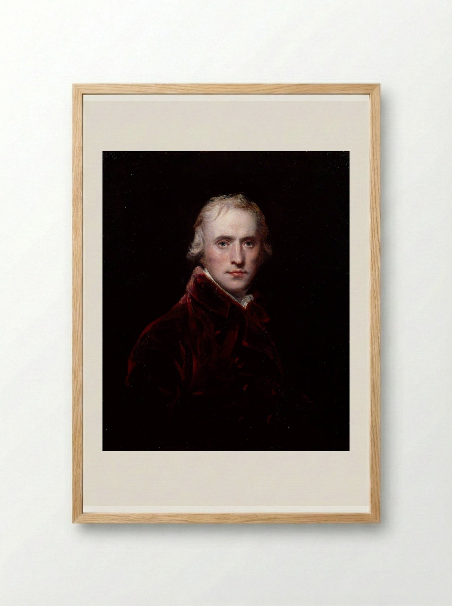 Self Portrait - John Hoppner - Framed Print Wood