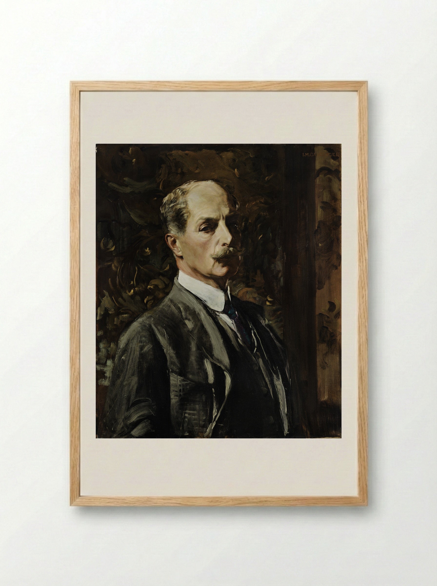 Self-Portrait - Ignaz Marcel Gaugengigl - Framed Print Wood