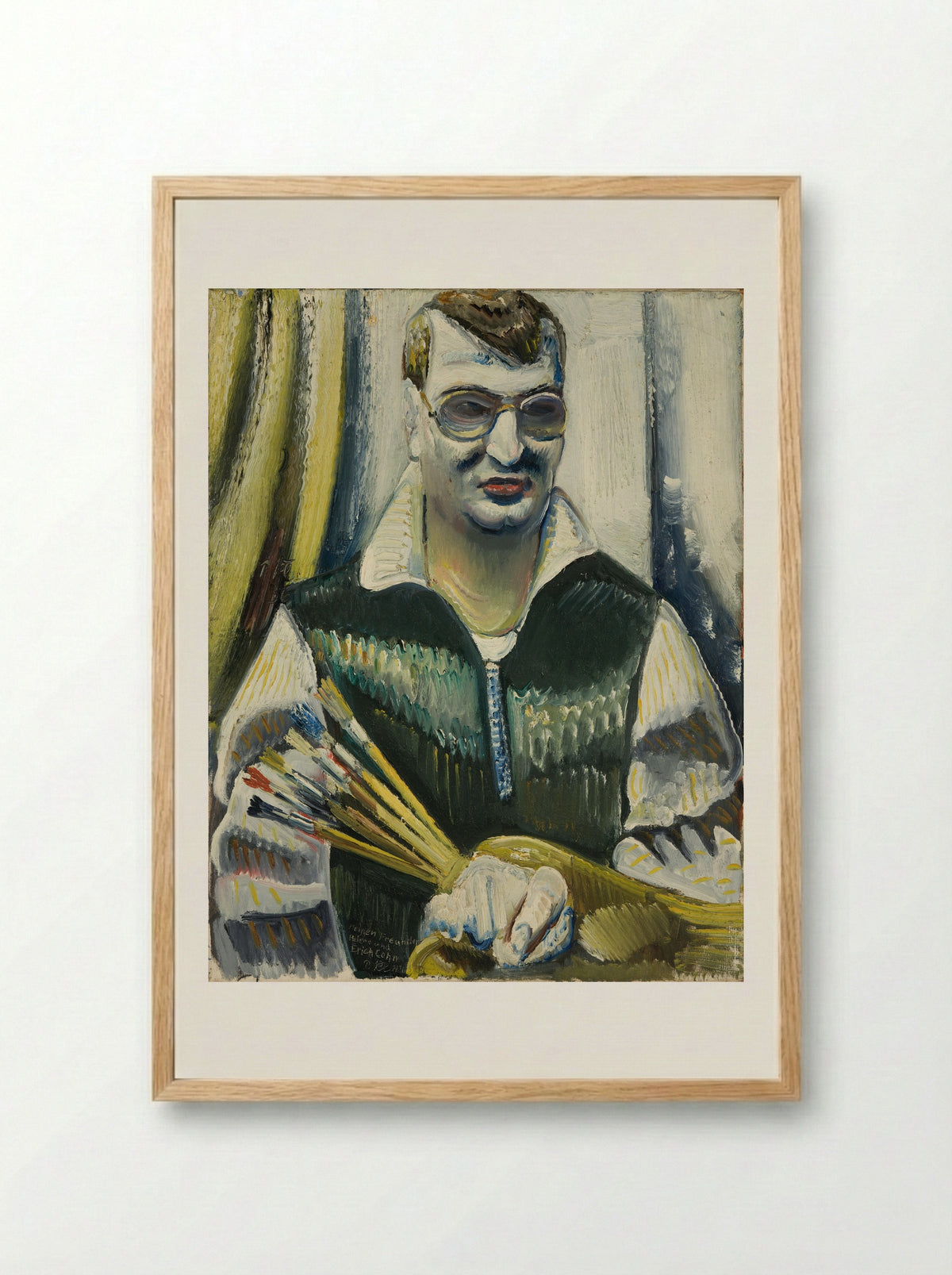 Self-Portrait - Paul Kleinschmidt - Framed Print Wood