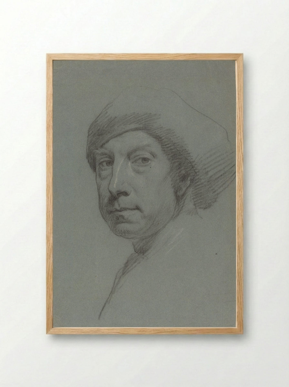 Self-Portrait - Jonathan Richardson Sr. - Framed Print Wood