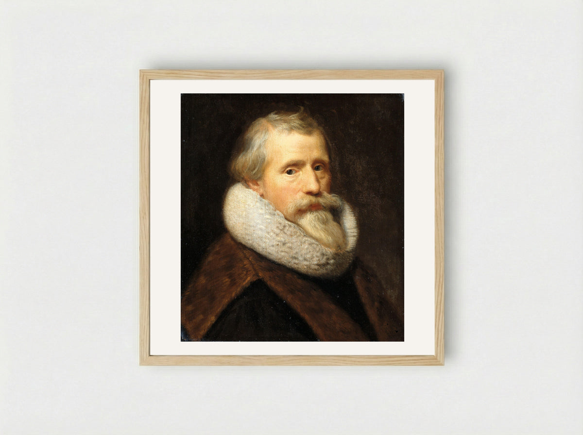 Self-Portrait - Paulus Moreelse - Framed Print Wood