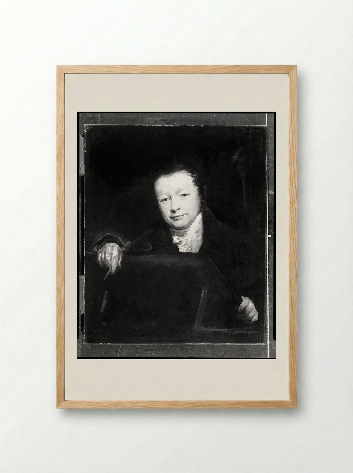 Self-Portrait - George Clint - Framed Print Wood