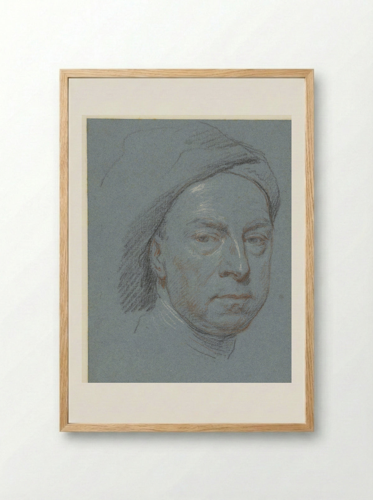 Self-Portrait - Jonathan Richardson (I) - Framed Print Wood