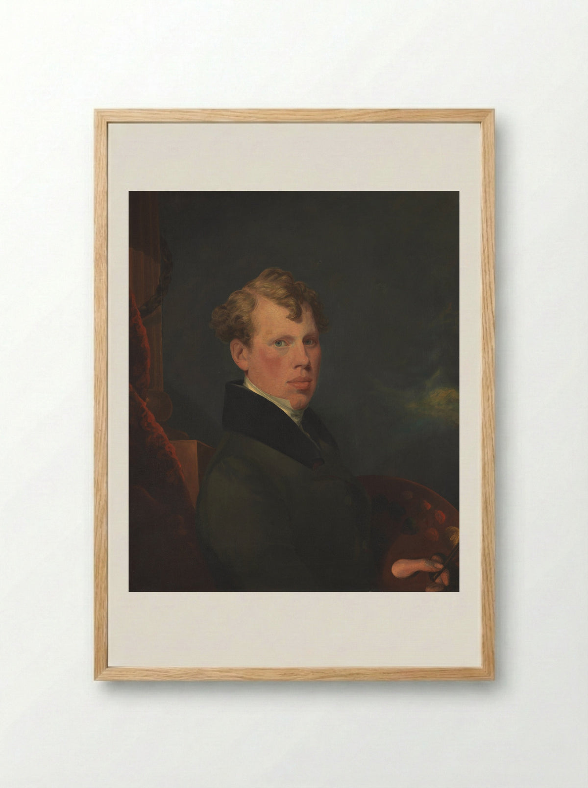Self-Portrait - George Chinnery - Framed Print Wood