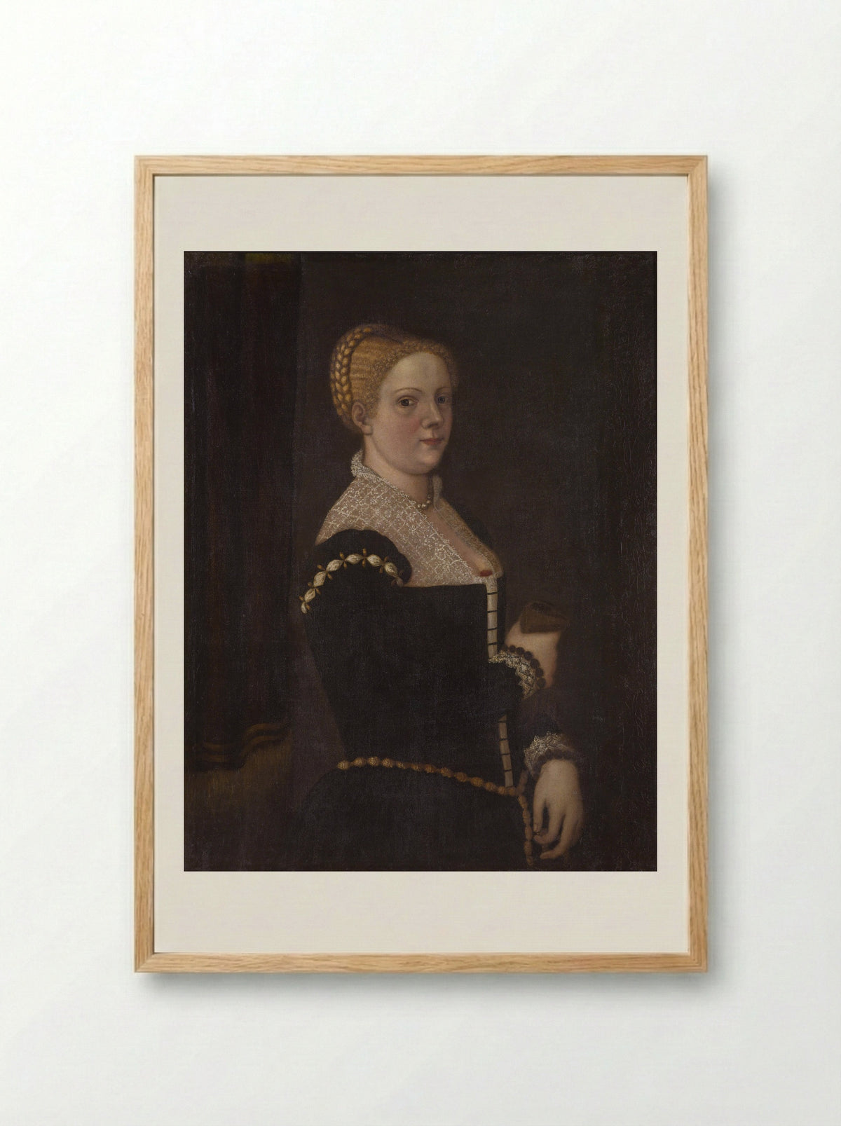 Self-Portrait - Marietta Robusti - Framed Print Wood