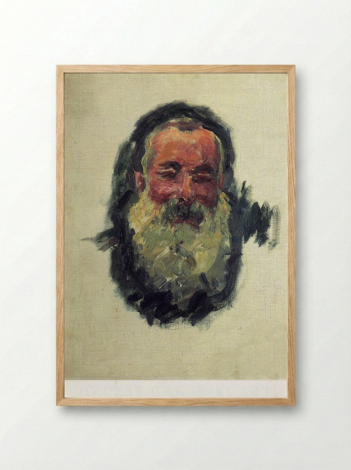 Self-Portrait - Claude Monet - Framed Print Wood