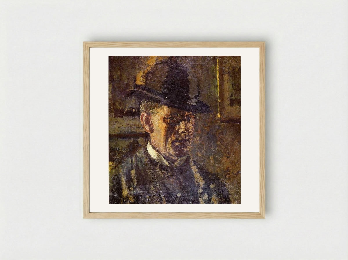 Self Portrait - Walter Sickert - Framed Print Wood