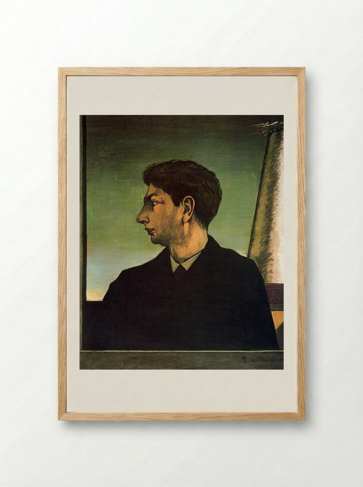 Self Portrait - Giorgio de Chirico - Framed Print Wood
