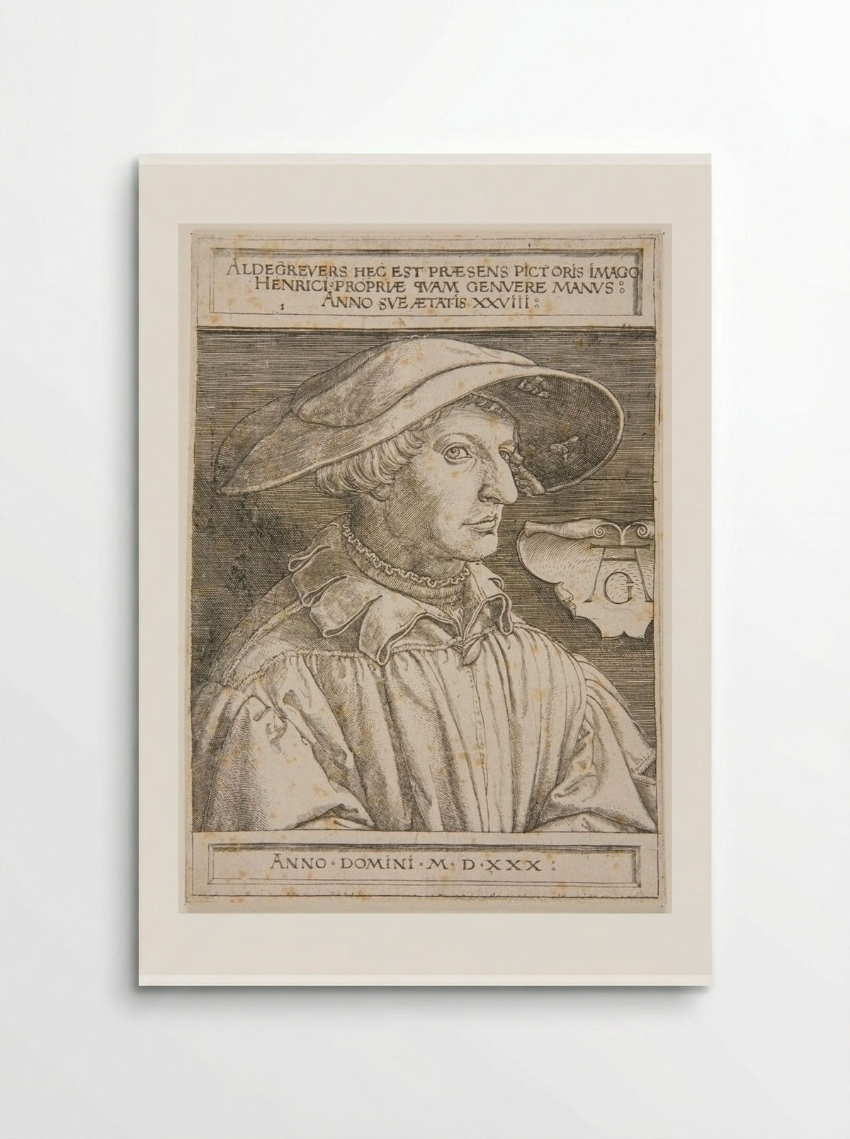 Self-Portrait - Heinrich Aldegrever - Poster