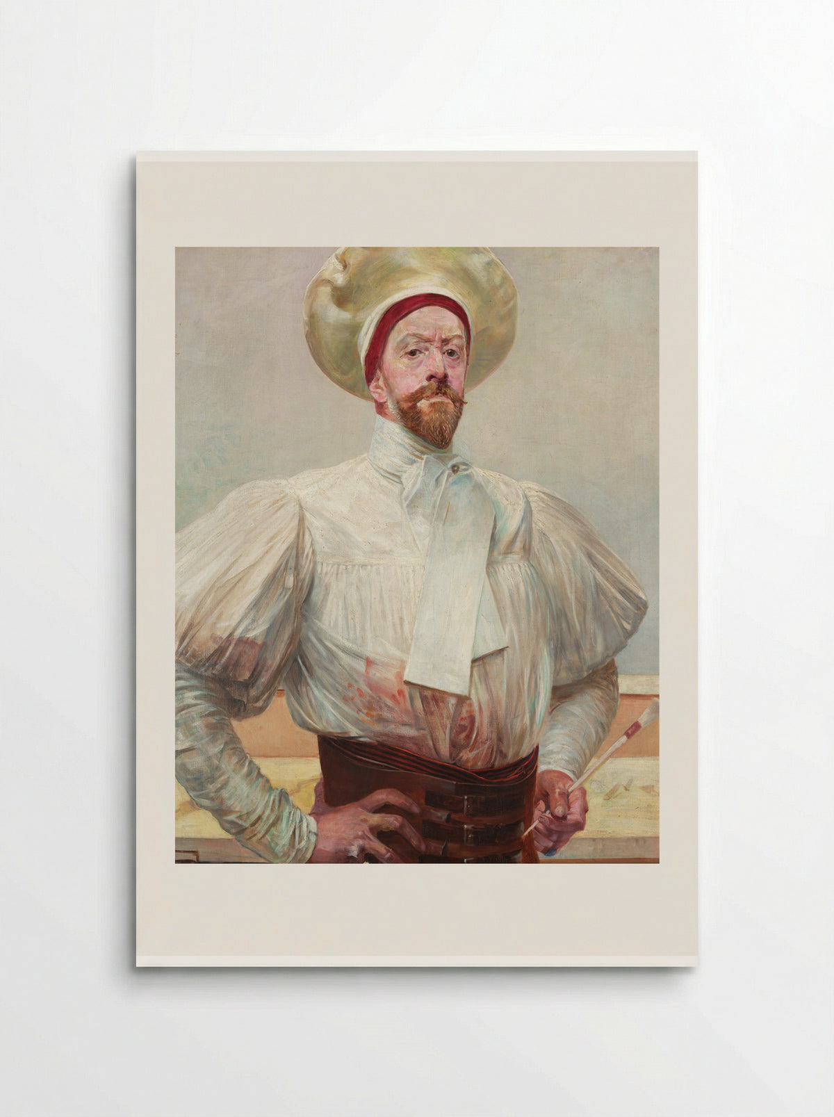 Self-portrait in White Dress - Jacek Malczewski - Poster
