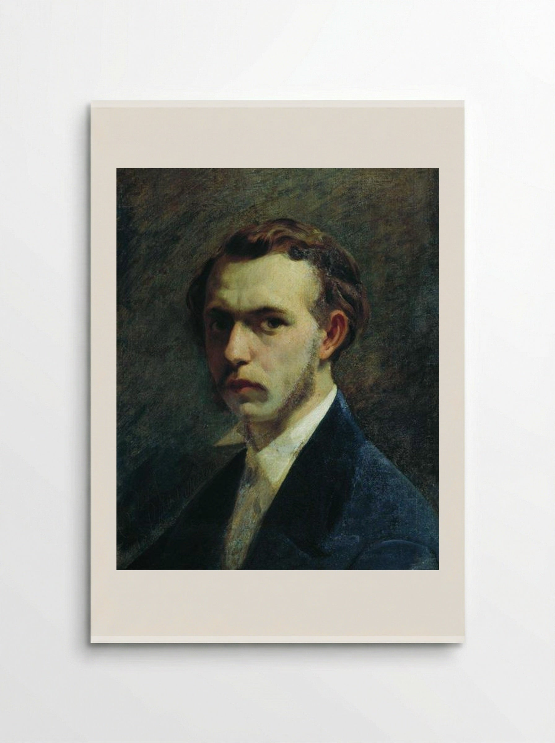 Self-portrait of the artist in youth - Fyodor Bronnikov - Poster