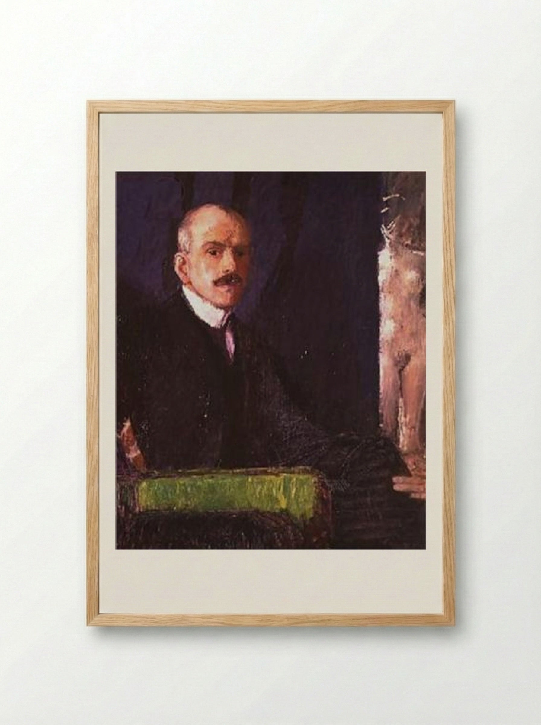 Self-portrait - Max Kurzweil - Framed Print Wood