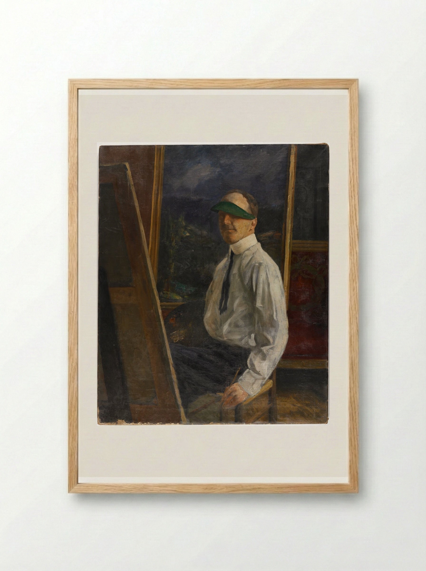 Self-portrait - William Valentine Schevill - Framed Print Wood
