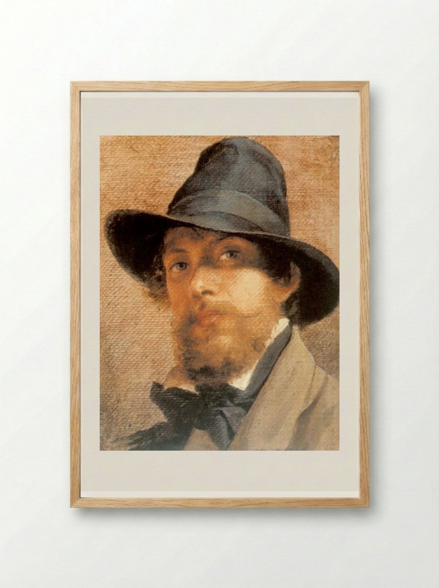 Self-portrait - Fyodor Bronnikov - Framed Print Wood