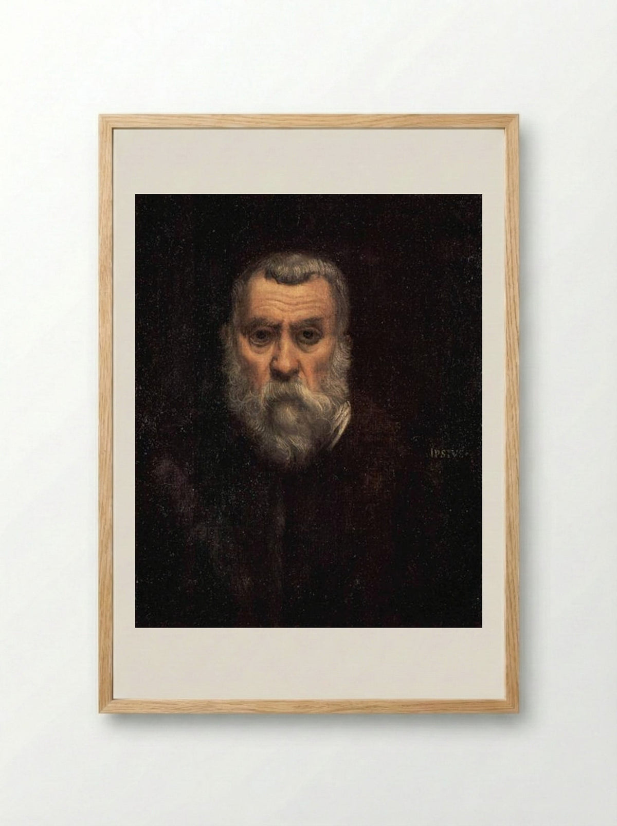 Self-portrait - Tintoretto - Framed Print Wood