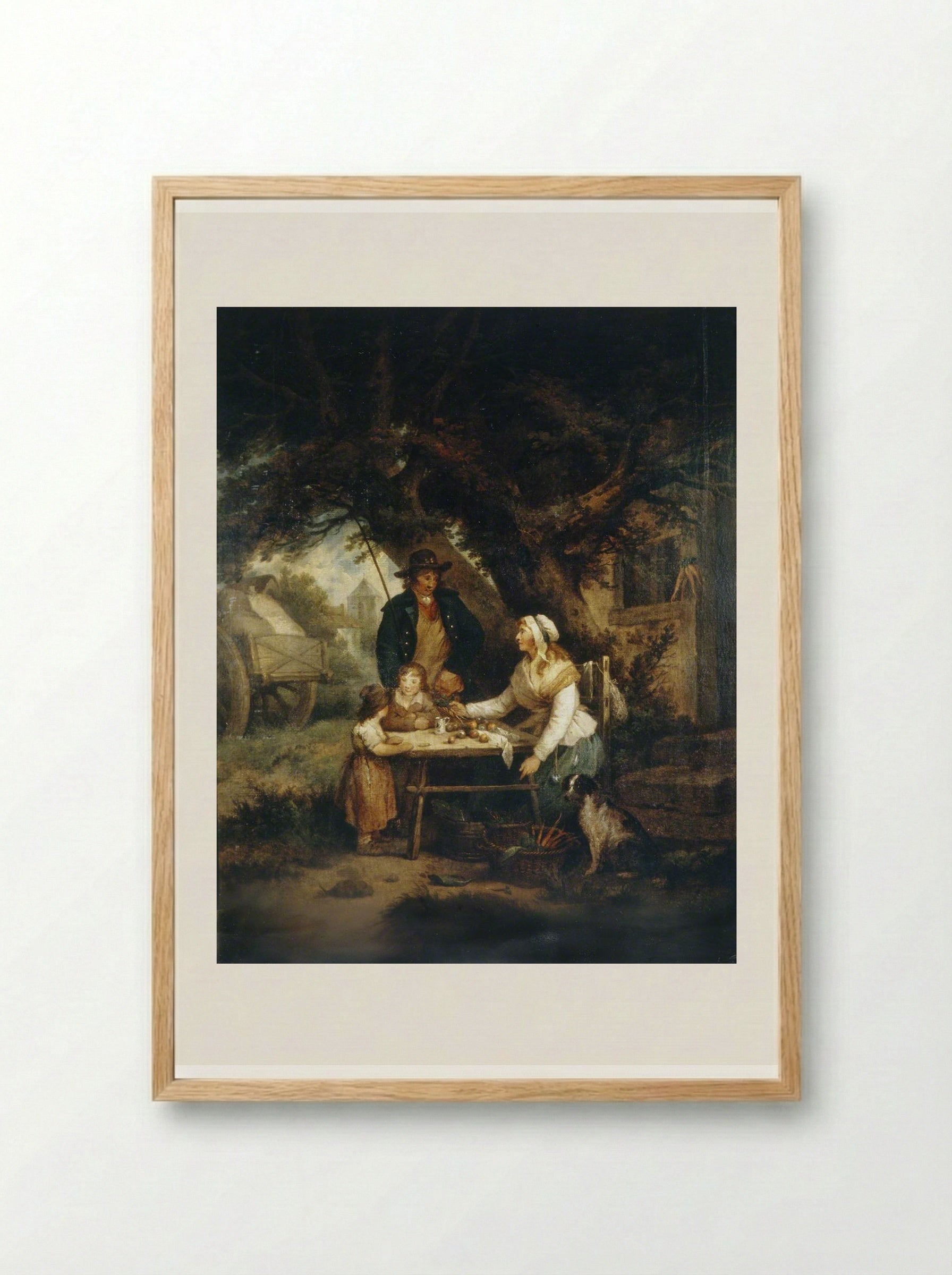 Selling Carrots - George Morland - Framed Print Wood