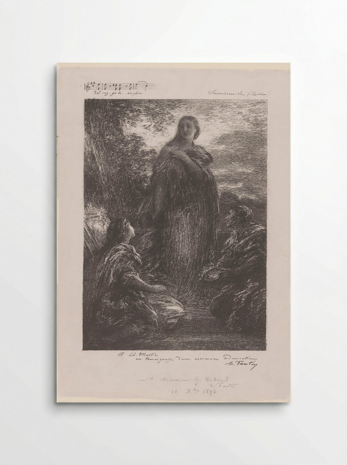 Semiramide - Henri Fantin-Latour - Poster