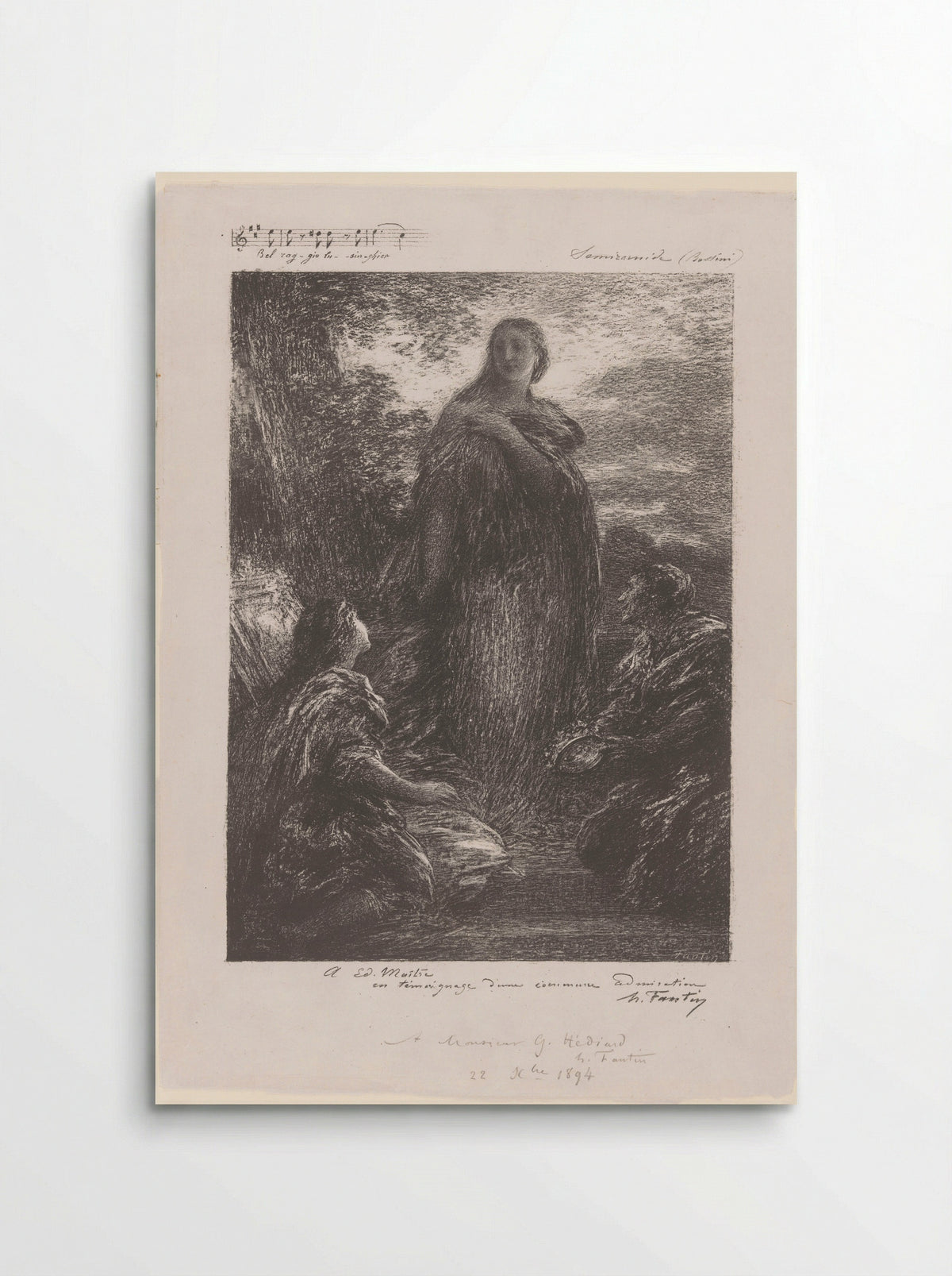 Semiramide - Henri Fantin-Latour - Poster