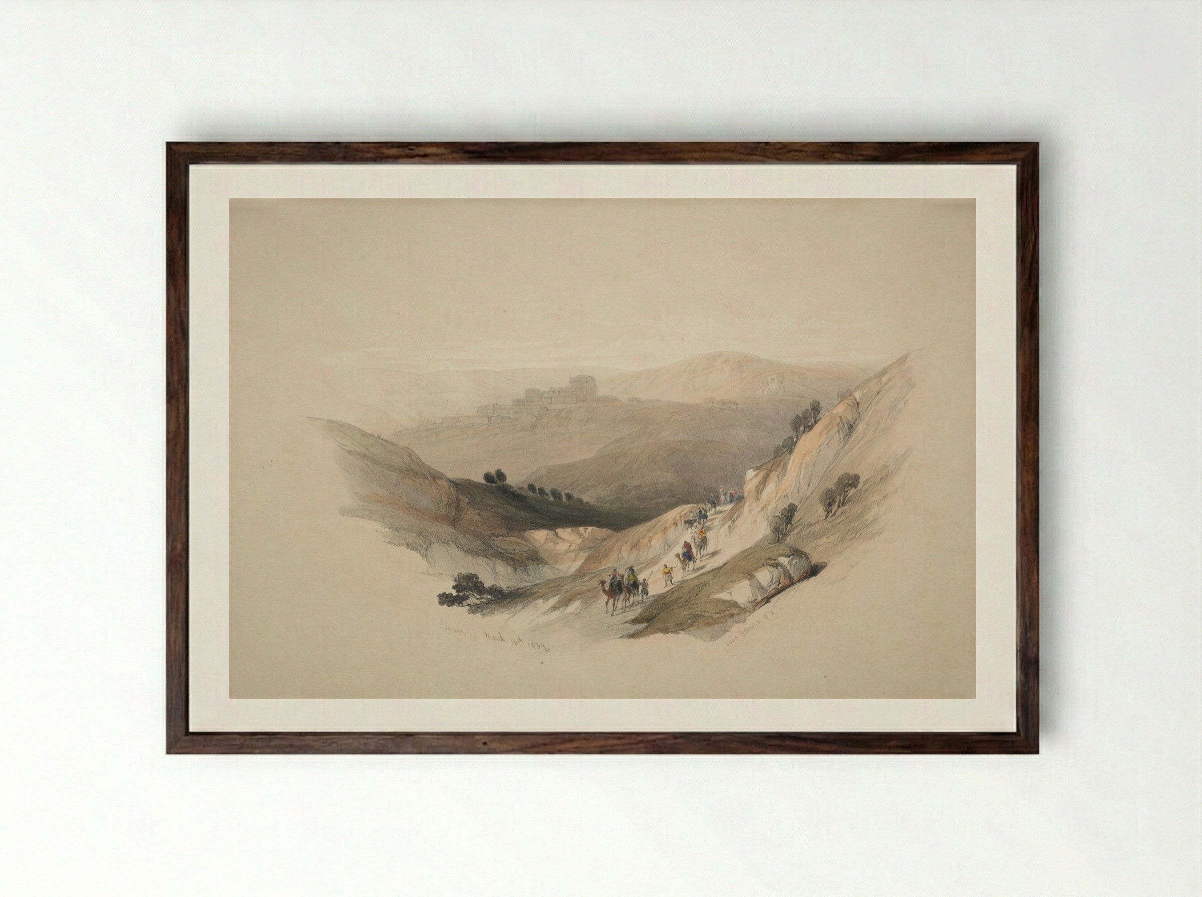 Semua - David Roberts - Framed Print Dark Wood