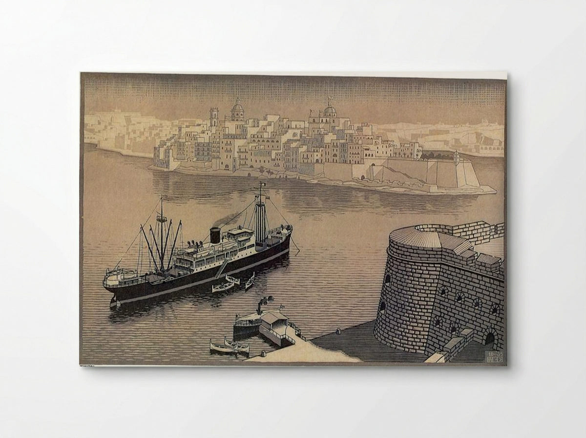 Senglea, Malta - M.C. Escher - Poster