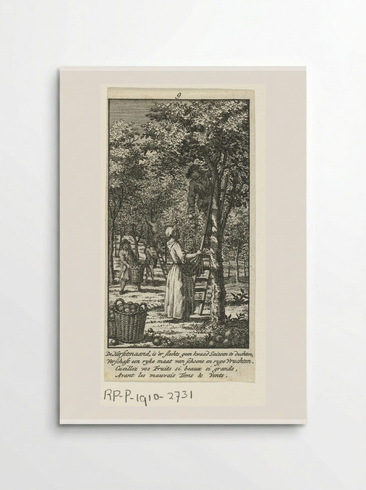 September: fruitoogst - Jan Caspar Philips - Poster