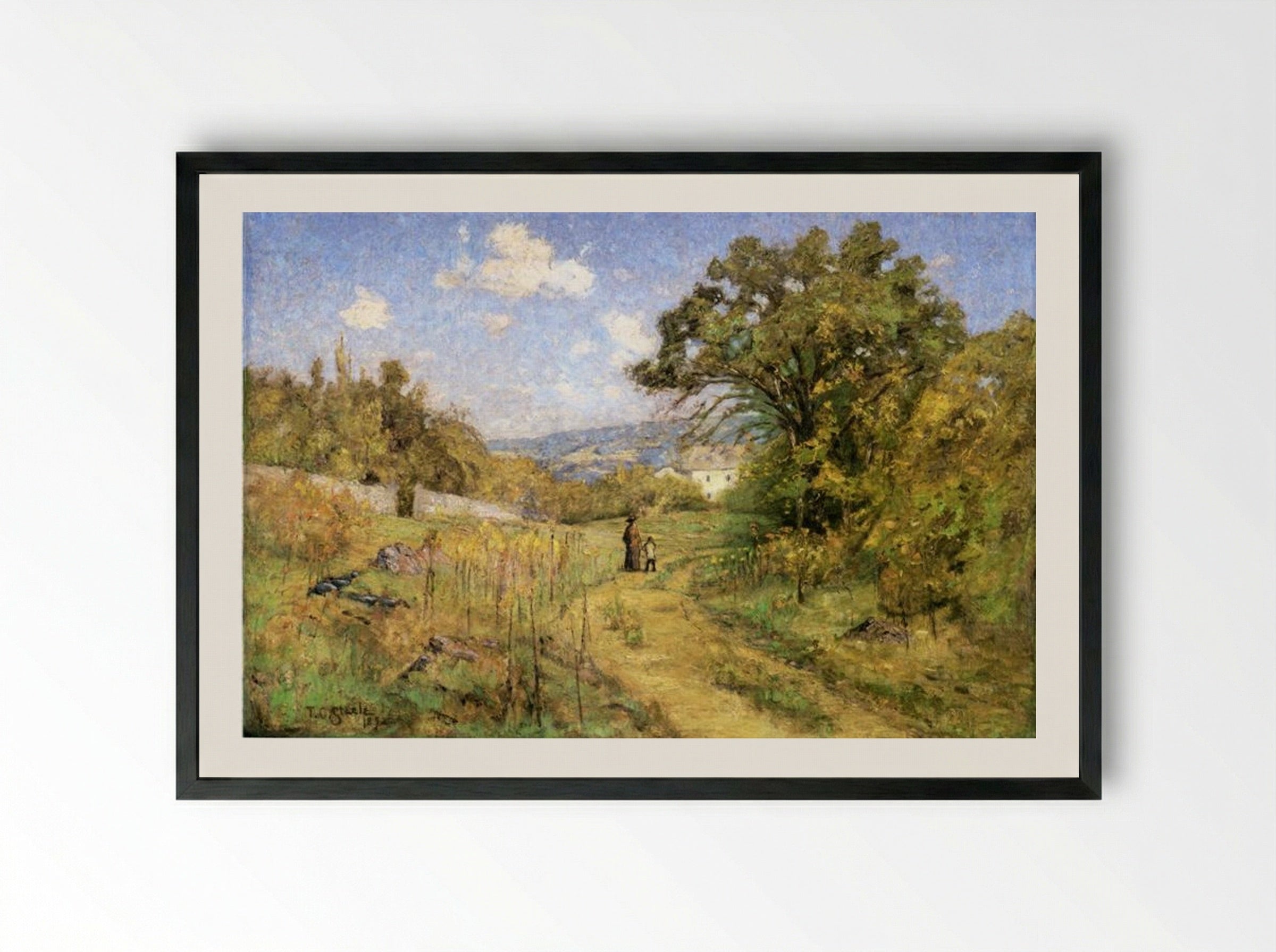September - T. C. Steele - Framed Print Black