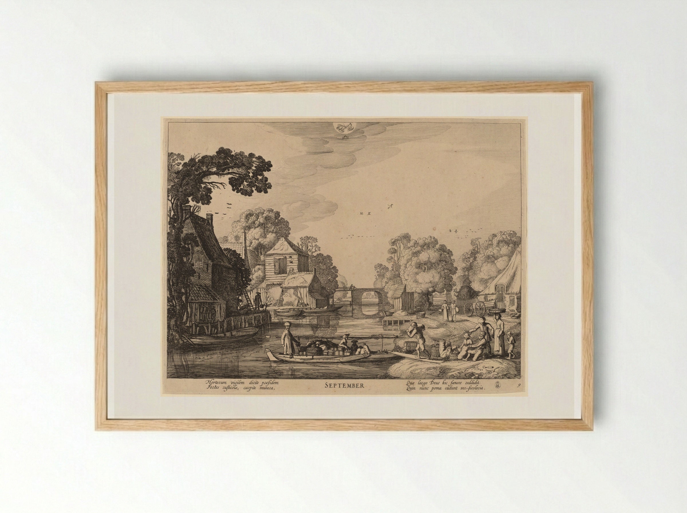 September - Jan van de Velde II - Framed Print Wood