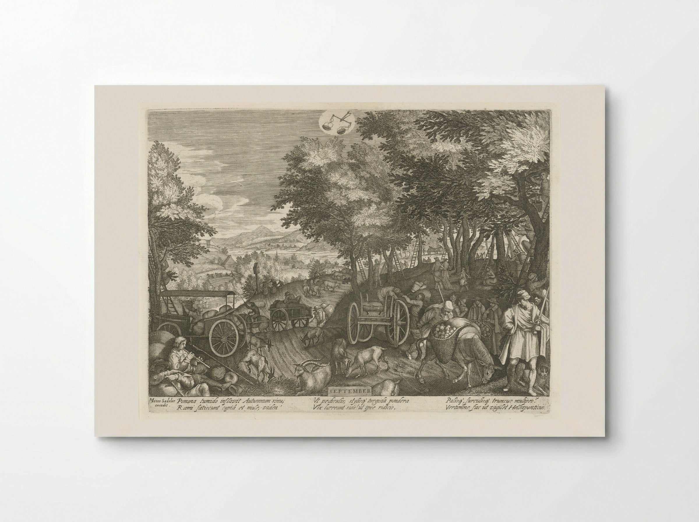 September - Aegidius Sadeler (II) - Poster