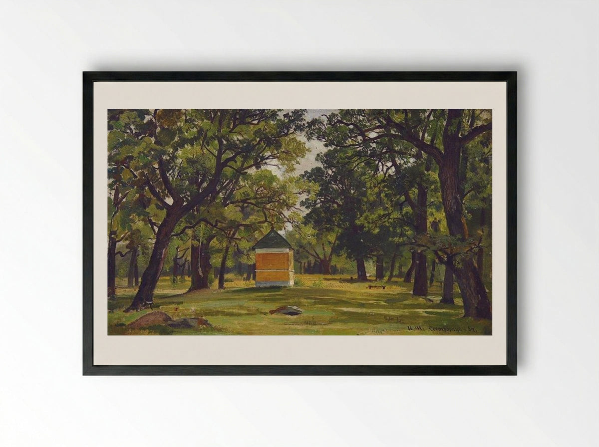 Sestroretsk - Ivan Shishkin - Framed Print Black