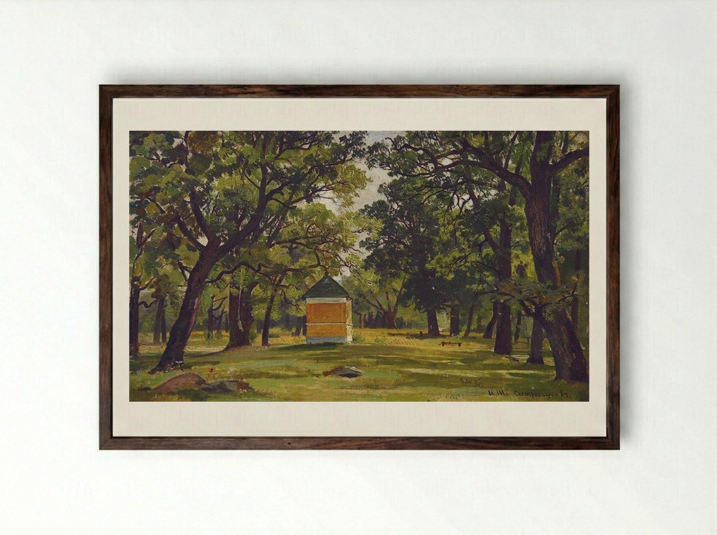 Sestroretsk - Ivan Shishkin - Framed Print Dark Wood