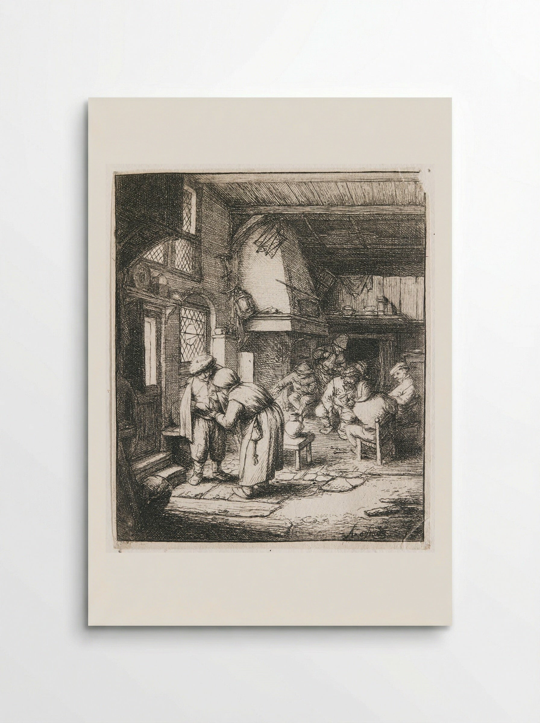 Settling the Debt - Adriaen van Ostade - Poster
